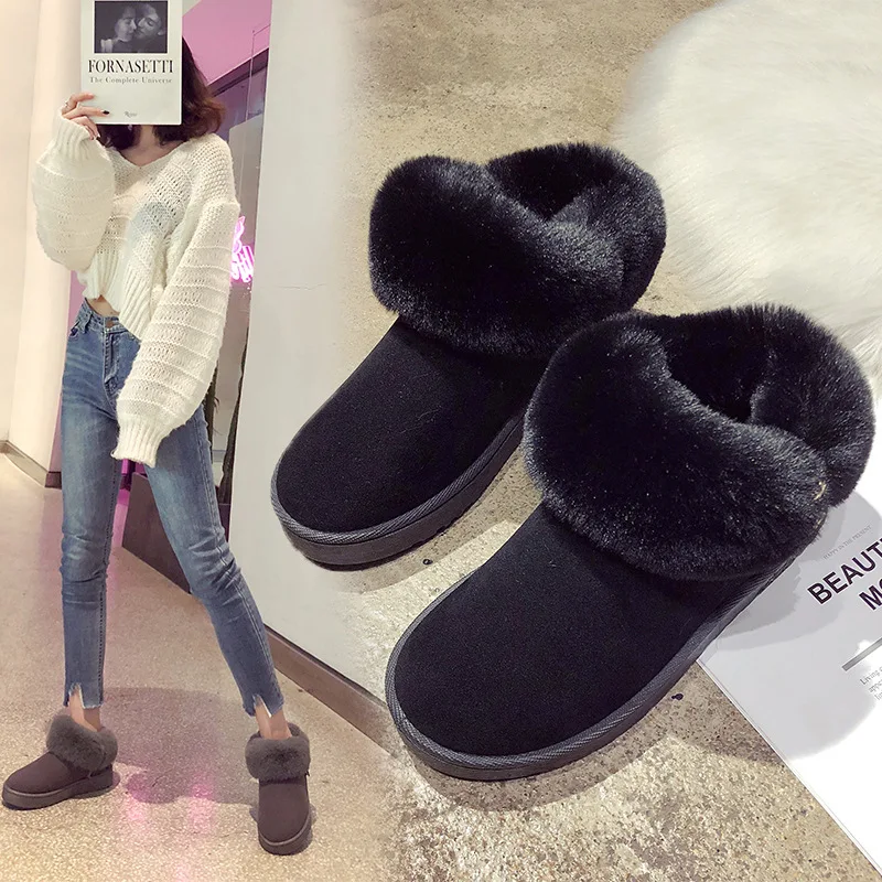 Women's2019Winter Women's Shoes Korean Version of The Wild Network Red Wild Plus Velvet Cotton Boots Warm Women's Fur Snow Boots 
Women's2019Winter Women's Shoes Korean Version of The Wild Network Red Wild Plus Velvet Cotton Boots Warm Women's Fur Snow Boots