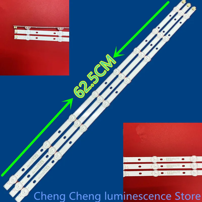 

FOR LED LCD light bar C320LD-DH66 STT320A84_rev6 LED TV 3V 8LED 62.5CM 100%NEW LED backlight strip