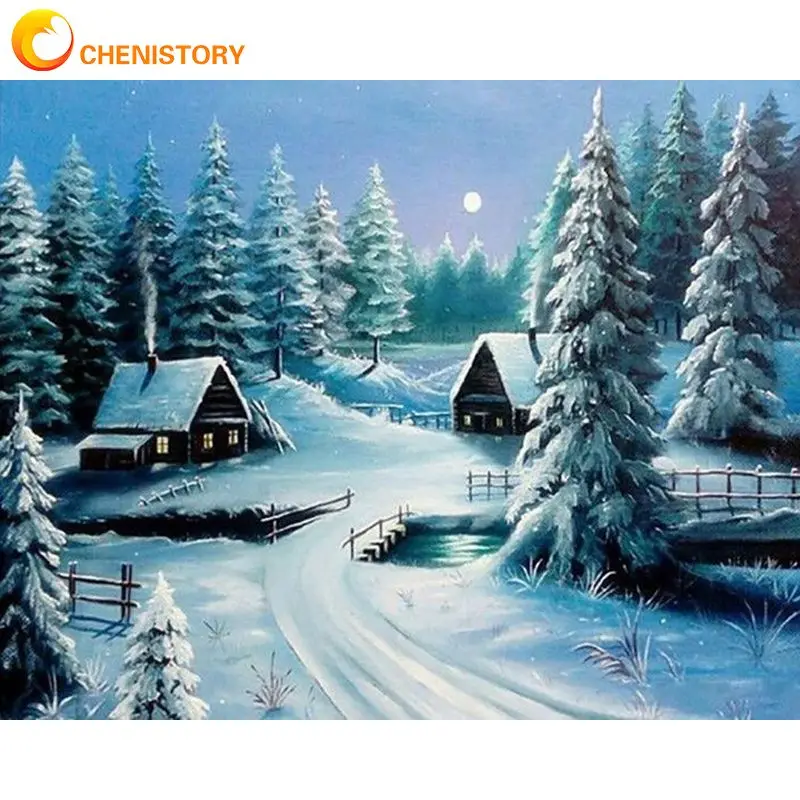 Картина с рамкой CHENISTORY для самостоятельной сборки искусство на акриловой стене