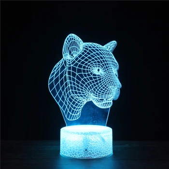 Leopard Head Totem LED 3D Ferocious Animals Acrylic Night Lamp Light Luminary with Touch and Remote Lamps Lights Kids Decoration
Leopard Head Totem LED 3D Ferocious Animals Acrylic Night Lamp Light Luminary with Touch and Remote Lamps Lights Kids Decoration