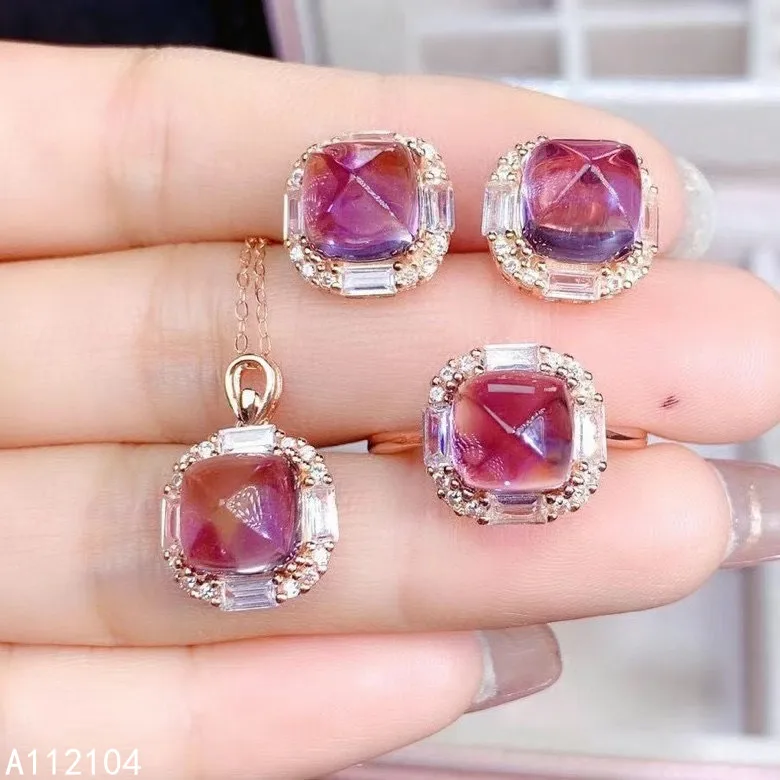KJJEAXCMY fine jewelry 925 sterling silver inlaid Ametrine women elegant vintage Sugar tower gem ring pendant earrings suit supp
KJJEAXCMY fine jewelry 925 sterling silver inlaid Ametrine women elegant vintage Sugar tower gem ring pendant earrings suit supp