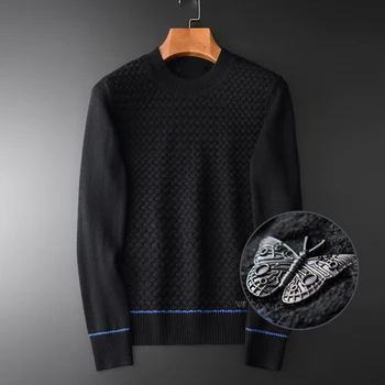 Wool Mens Luxury 3d Jacquard Knitted Round Collar Male Autumn Winter Slim Fit Sweater Man Plus Size 4XL
Wool Mens Luxury 3d Jacquard Knitted Round Collar Male Autumn Winter Slim Fit Sweater Man Plus Size 4XL