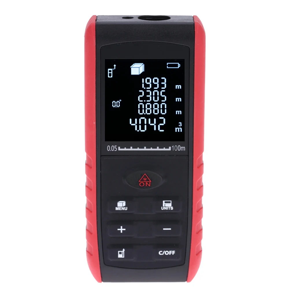 40m Portable Handheld Digital Laser Distance Meter Range Finder Area Volume Measurement with Angle Indication
40m Portable Handheld Digital Laser Distance Meter Range Finder Area Volume Measurement with Angle Indication