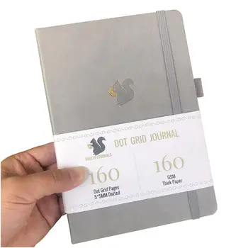 BUKE Squirrel Bullet Planner Dot Grid Notebook Journal and Drawing Sketcbook - PU Leather, 160gsm Thick Paper 
BUKE Squirrel Bullet Planner Dot Grid Notebook Journal and Drawing Sketcbook - PU Leather, 160gsm Thick Paper