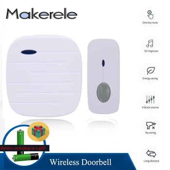 LED Light Home/Office Bell Door Hanger Dc Battery-Operated 260M Remote EU Plug with Chime Energy Saving 1/2 button 1/2 Receiver
LED Light Home/Office Bell Door Hanger Dc Battery-Operated 260M Remote EU Plug with Chime Energy Saving 1/2 button 1/2 Receiver