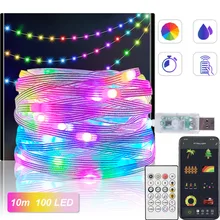 Sync to Music LED String Light Waterproof Rechargeable Copper Wire Fairy Light with APP/Remote Control Home Xmas Decor
Sync to Music LED String Light Waterproof Rechargeable Copper Wire Fairy Light with APP/Remote Control Home Xmas Decor