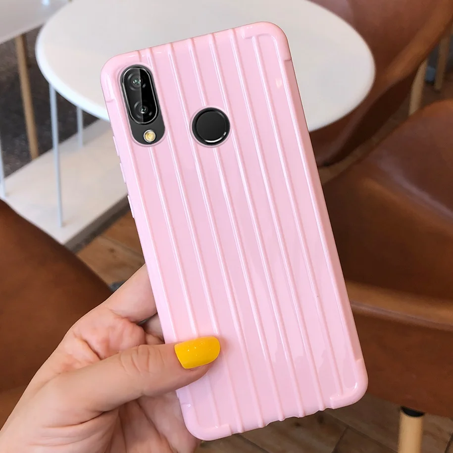 Мягкий чехол из ТПУ ярких цветов для huawei Y7 Y6 Y9 Prime 2019 Y5 2018 задняя крышка Y 6 7 Pro
