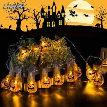 10/20/30 LEDs Pumpkin String Light Waterproof Halloween Holiday Lamps String For Home Outdoor Decoration Power by AA Battery
10/20/30 LEDs Pumpkin String Light Waterproof Halloween Holiday Lamps String For Home Outdoor Decoration Power by AA Battery