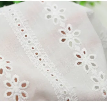 New Thin Pure- Cotton Cloth Stripe Embroidery Lace Fabric Handmade DIY Clothes Accessories Width 140cm 1Yard
New Thin Pure- Cotton Cloth Stripe Embroidery Lace Fabric Handmade DIY Clothes Accessories Width 140cm 1Yard