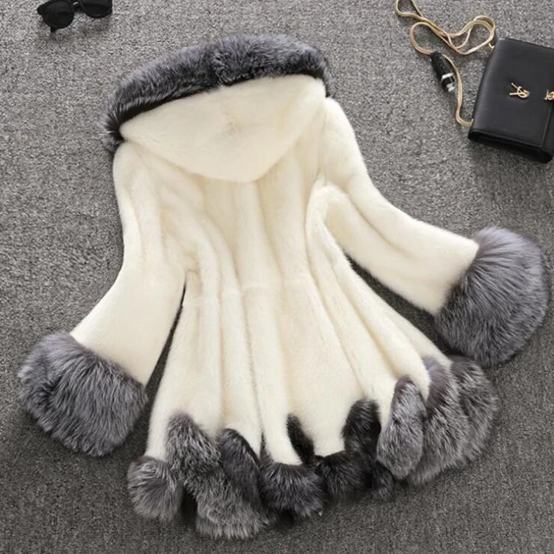 Winter Jacket Women Faux Mink Fur Plus Size 6XL Coat Female Long Parka Faux Fox Fur Hooded Sash tie up Slim Jackets
Winter Jacket Women Faux Mink Fur Plus Size 6XL Coat Female Long Parka Faux Fox Fur Hooded Sash tie up Slim Jackets