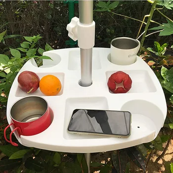 Umbrella Table Tray Round Plastic Storage Rack With 4 Cup Drink Holders 4 Snack Compartments For Swimming Pool Patio
Umbrella Table Tray Round Plastic Storage Rack With 4 Cup Drink Holders 4 Snack Compartments For Swimming Pool Patio