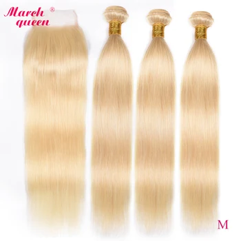Marchqueen 613 Honey Blonde Bundles with closure Medium Ratio Brazilian Straight Hair With Closure Remy Human Hair Weave Blonde
Marchqueen 613 Honey Blonde Bundles with closure Medium Ratio Brazilian Straight Hair With Closure Remy Human Hair Weave Blonde