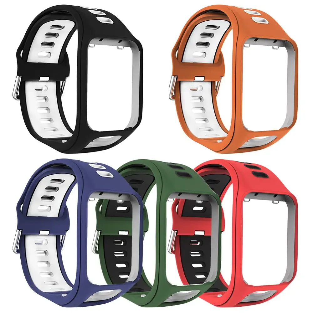 Watch Strap Compatible for TomTom runner 2 3 Watch Straps Silicone Replacement Watchband Wrist /Golfer 2/Adventurer
Watch Strap Compatible for TomTom runner 2 3 Watch Straps Silicone Replacement Watchband Wrist /Golfer 2/Adventurer