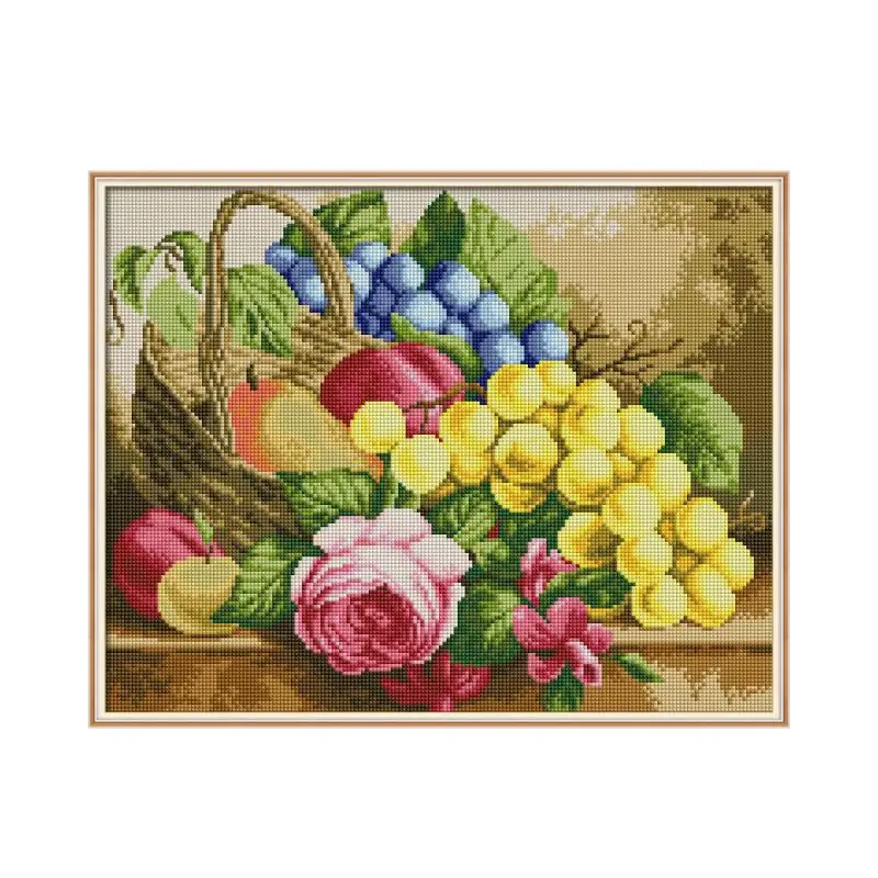 

Fruit basket 4 Diamond painting cross stitch kit Square Round Drill stitching embroidery DIY handmade needlework