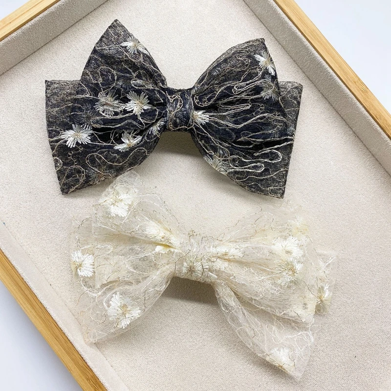 New Sweet Hair Clips for Women Girls Cute Black White Lace Flower Bow Barrettes Hairpins Hair Ornament Fashion Hair Accessories
New Sweet Hair Clips for Women Girls Cute Black White Lace Flower Bow Barrettes Hairpins Hair Ornament Fashion Hair Accessories