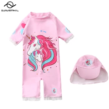 Swimsuit for Children One-piece with Cap Unicorn Print Swimsuits for Girls Anti-UV Children's Bathing Suit Little Girl Swimwear
Swimsuit for Children One-piece with Cap Unicorn Print Swimsuits for Girls Anti-UV Children's Bathing Suit Little Girl Swimwear