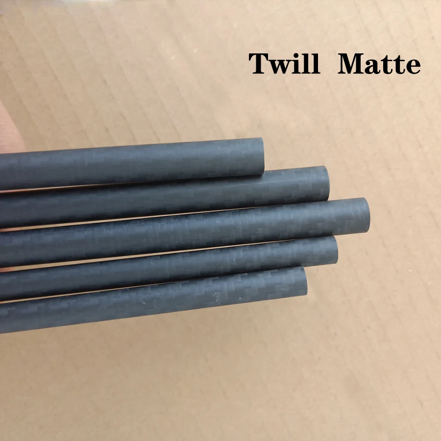Twill Matte 3K 100% Carbon fiber circular tube Length 500mm high hardness OD 6mm 8mm 10mm 
Twill Matte 3K 100% Carbon fiber circular tube Length 500mm high hardness OD 6mm 8mm 10mm