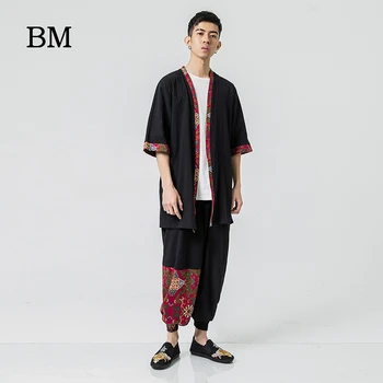Men's Sets Red Streewear Cotton Linen Tracksuit Male Summer Men Clothing 2020 Chinese Style Track Suit Fashions
Men's Sets Red Streewear Cotton Linen Tracksuit Male Summer Men Clothing 2020 Chinese Style Track Suit Fashions