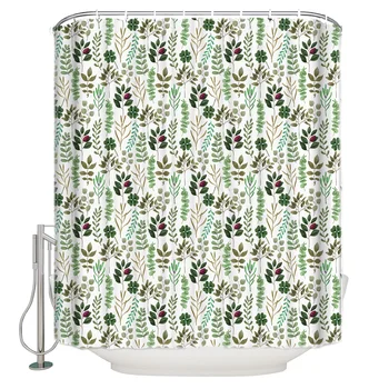 Plant Flower Pattern Shower Curtains Polyester Fabric Waterproof Bathroom Bath Curtain
Plant Flower Pattern Shower Curtains Polyester Fabric Waterproof Bathroom Bath Curtain