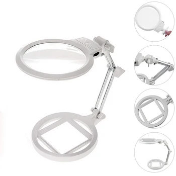 Desktop Magnifier For Soldering Repair Reading Collapsible Multifunctional Loupe Welding Magnifying Glass With LED Light
Desktop Magnifier For Soldering Repair Reading Collapsible Multifunctional Loupe Welding Magnifying Glass With LED Light