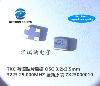 10pcs 100% orginal new Crystal 3225 Active OSC 25M 25MHZ 25.000MHZ Brand TXC 3.2x2.5mm
10pcs 100% orginal new Crystal 3225 Active OSC 25M 25MHZ 25.000MHZ Brand TXC 3.2x2.5mm