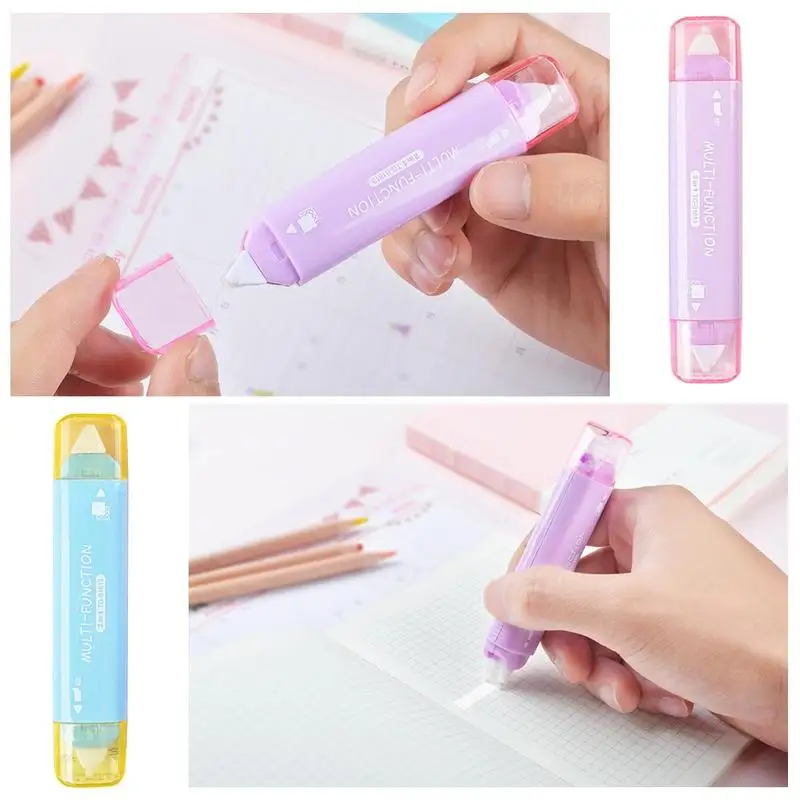 5m Correction With Double Head Combination Correction Belt Adhesive Tape Punctiform Adhesive Portable Creative Stationery
5m Correction With Double Head Combination Correction Belt Adhesive Tape Punctiform Adhesive Portable Creative Stationery