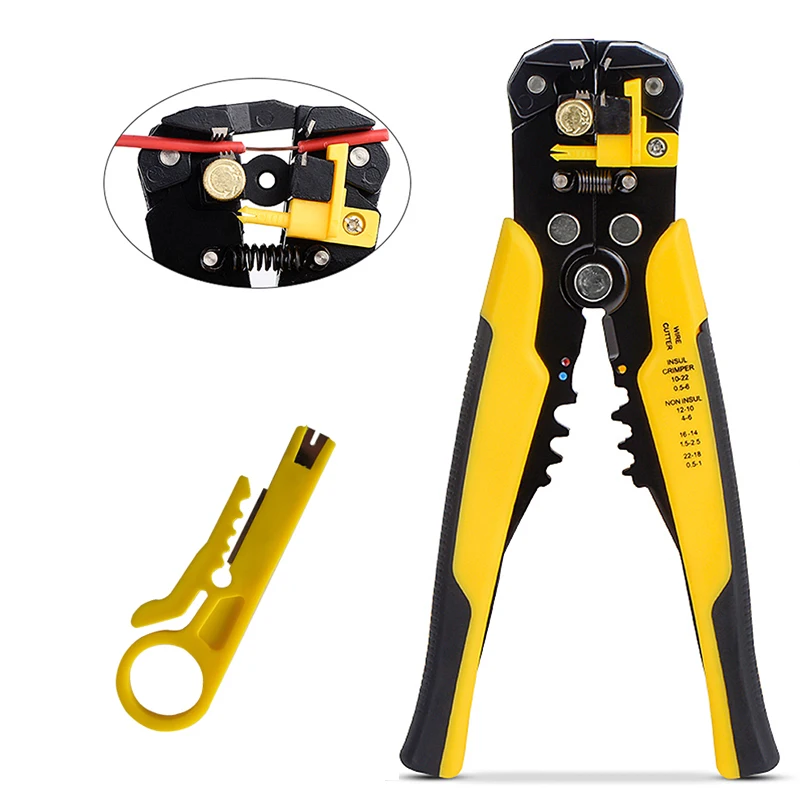QHTITEC Wire Clamper Multifuntion Stripper Cutter for Electronics Crimping Pliers Terminal 0.2-6mm2 Hand Tool
QHTITEC Wire Clamper Multifuntion Stripper Cutter for Electronics Crimping Pliers Terminal 0.2-6mm2 Hand Tool