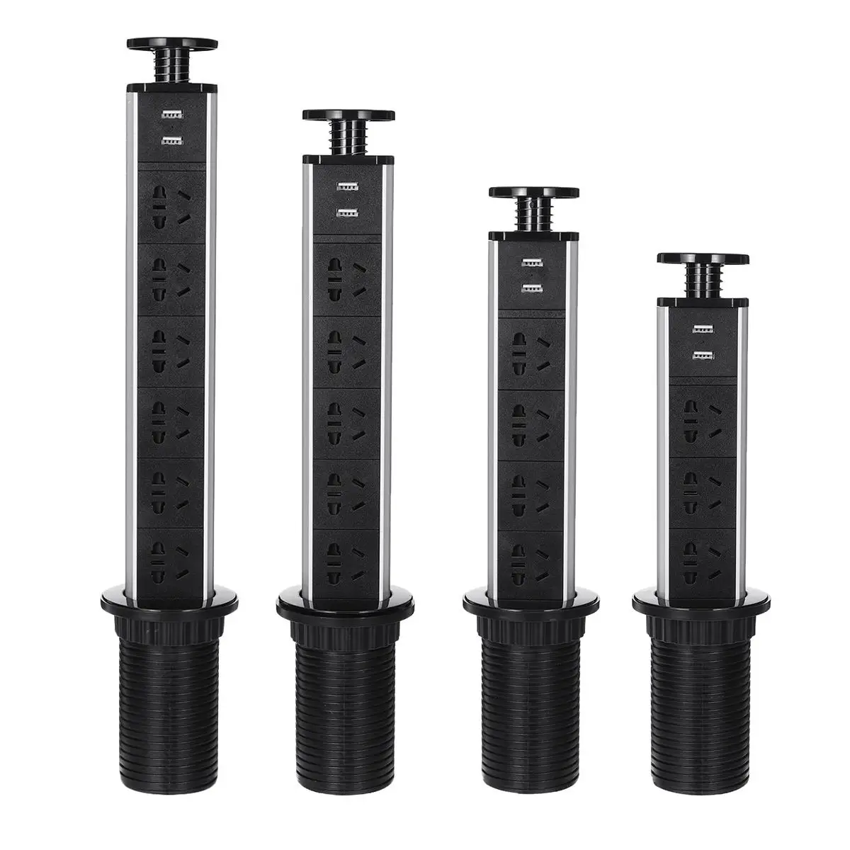 SWILET 2500W 3/4/5/6 Power 2 charge USB US/AU Plug Pull pop-up Electrical Socket Aluminum Shelf LED Worktop Extension Table
SWILET 2500W 3/4/5/6 Power 2 charge USB US/AU Plug Pull pop-up Electrical Socket Aluminum Shelf LED Worktop Extension Table