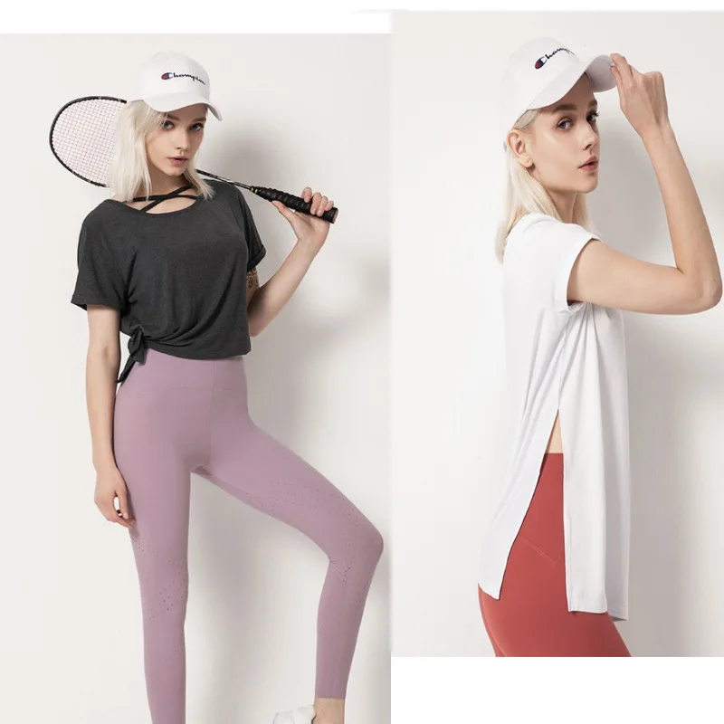 2019 New Style Loose-Fit Yoga Clothes Women's Quick-Dry Breathable Running Sports Fitness Short Sleeve T-shirt Casual Tops
2019 New Style Loose-Fit Yoga Clothes Women's Quick-Dry Breathable Running Sports Fitness Short Sleeve T-shirt Casual Tops