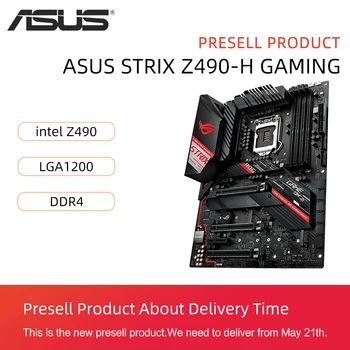 PRESELL May 21th ASUS ROG STRIX Z490-H GAMING LGA 1200 (Intel 10th Z490 SATA 6Gb/s ATX Intel Motherboard 12+2 Power, DDR4 4600
PRESELL May 21th ASUS ROG STRIX Z490-H GAMING LGA 1200 (Intel 10th Z490 SATA 6Gb/s ATX Intel Motherboard 12+2 Power, DDR4 4600