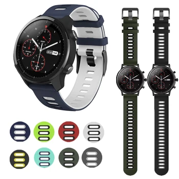 For Xiaomi Huami Amazfit Stratos Pace 2 2S/ GTS/GTR 42mm Two-color silicone replacement Bracelet watch Wristband accessories 
For Xiaomi Huami Amazfit Stratos Pace 2 2S/ GTS/GTR 42mm Two-color silicone replacement Bracelet watch Wristband accessories