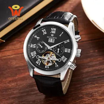 OYW Self Wind Mechanical Leather Strap Dress Man Wristwatch Watch Luxury Analog Black Clock Calendar Tourbillon Reloj Masculino
OYW Self Wind Mechanical Leather Strap Dress Man Wristwatch Watch Luxury Analog Black Clock Calendar Tourbillon Reloj Masculino