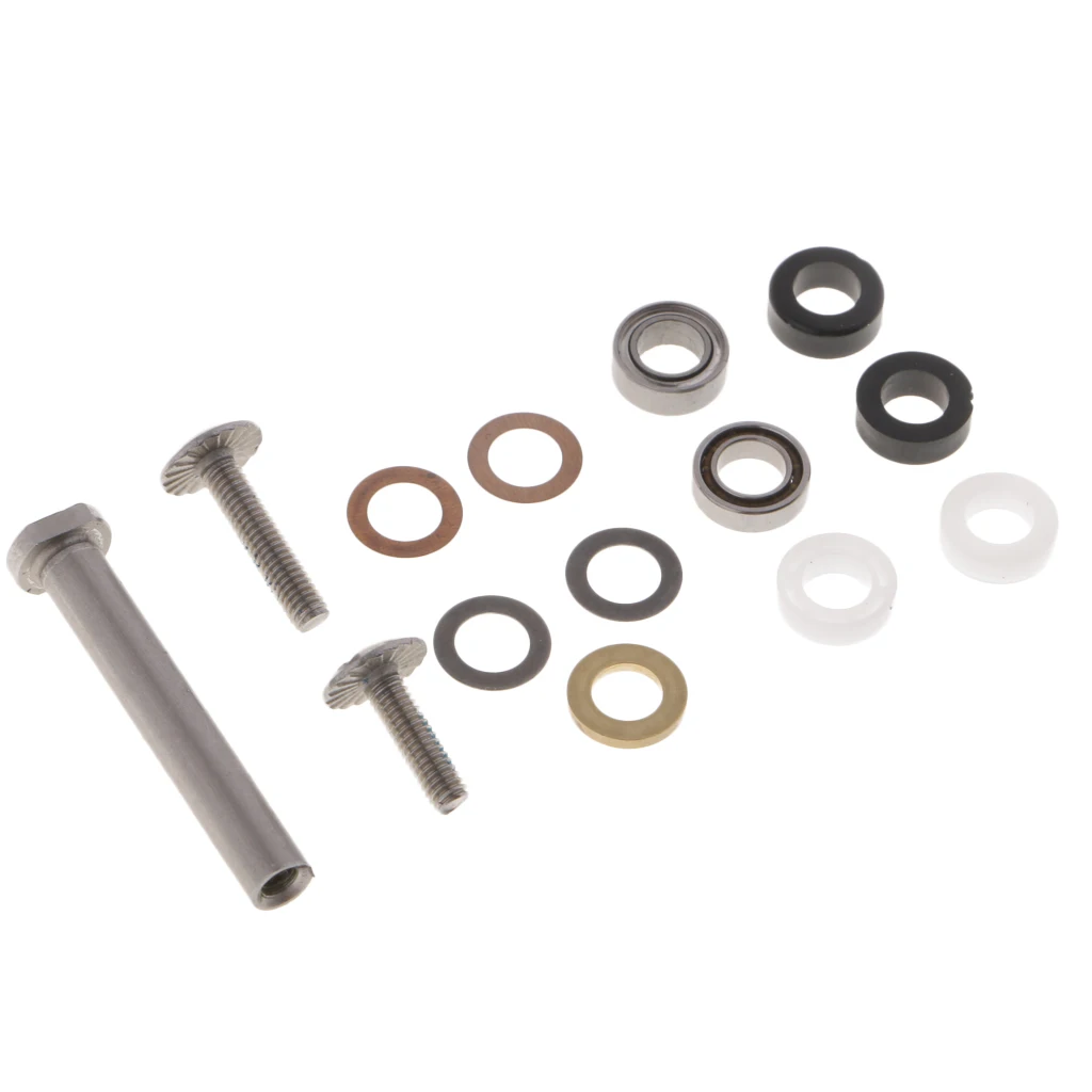 4 x 7mm Fishing Reel Handle Knob Component Parts with Bearings, Washers, Screws 4 x 7mm Fishing Reel Handle Knob Component Parts with Bearings, Washers, Screws