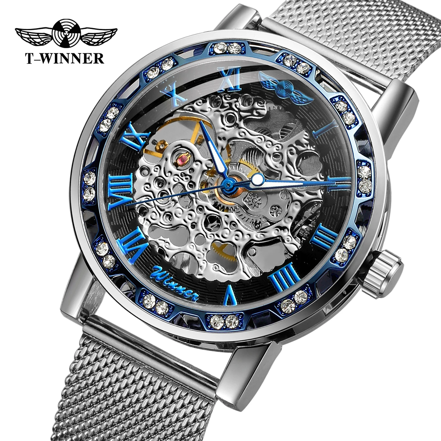 Winner Transparent Fashion Diamond Luminous Gear Movement Royal Design Men Top Brand Luxury Male Mechanical Skeleton Wrist Watch
Winner Transparent Fashion Diamond Luminous Gear Movement Royal Design Men Top Brand Luxury Male Mechanical Skeleton Wrist Watch