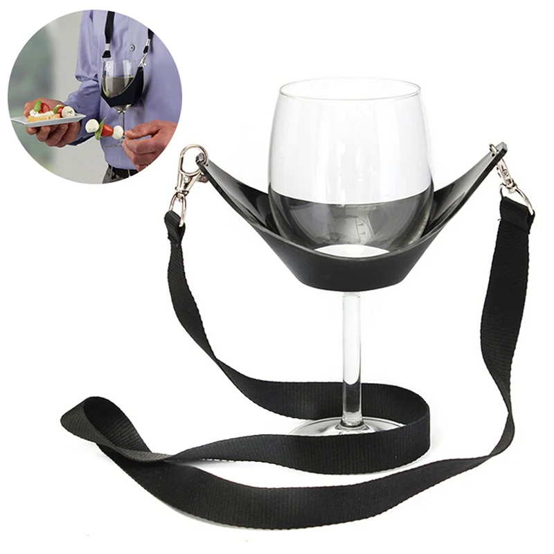 1PC Strap Wine Sling Yoke Glass Holder Support Neck Strap for Birthday Cocktail Party Bar Tools Portable Black Wine Glass Holder
1PC Strap Wine Sling Yoke Glass Holder Support Neck Strap for Birthday Cocktail Party Bar Tools Portable Black Wine Glass Holder