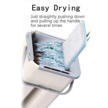 Flat Squeeze Mop Bucket Hand Free Wringing Stainless Steel Mop Self Wet And Dry Cleaning Microfiber Mop Floor Cleaning System
Flat Squeeze Mop Bucket Hand Free Wringing Stainless Steel Mop Self Wet And Dry Cleaning Microfiber Mop Floor Cleaning System