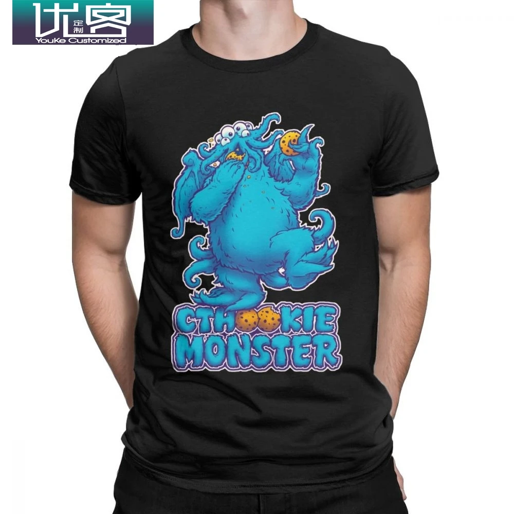 Cthookie Monster T Shirt for Men 100% Cotton T-Shirt Cookie Monster Clothing Cthulhu Lovecraft Cartoon Funny Tee Shirt Plus Size 
Cthookie Monster T Shirt for Men 100% Cotton T-Shirt Cookie Monster Clothing Cthulhu Lovecraft Cartoon Funny Tee Shirt Plus Size