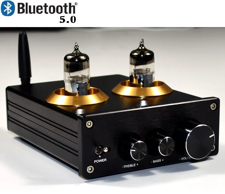 6J5 tubic tone preamp Bluetooth 4 2 5 0 APTX автомобильный трубный усилитель буфер 6J1 Hi Fi DAC аудио