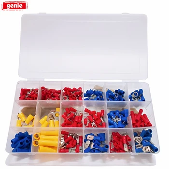 300pcs Electrical Wire Terminal Crimp Connector Assorted Spade Butt Ring Fork Set Ring Lugs Rolled Terminals Kit with Box
300pcs Electrical Wire Terminal Crimp Connector Assorted Spade Butt Ring Fork Set Ring Lugs Rolled Terminals Kit with Box