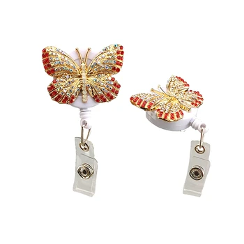 10pcs/lot Sparkling Rhinestone Crystal Animal Butterfly Nurse Gift Retractable Reel ID Badge Name Holder with Belt Clip
10pcs/lot Sparkling Rhinestone Crystal Animal Butterfly Nurse Gift Retractable Reel ID Badge Name Holder with Belt Clip