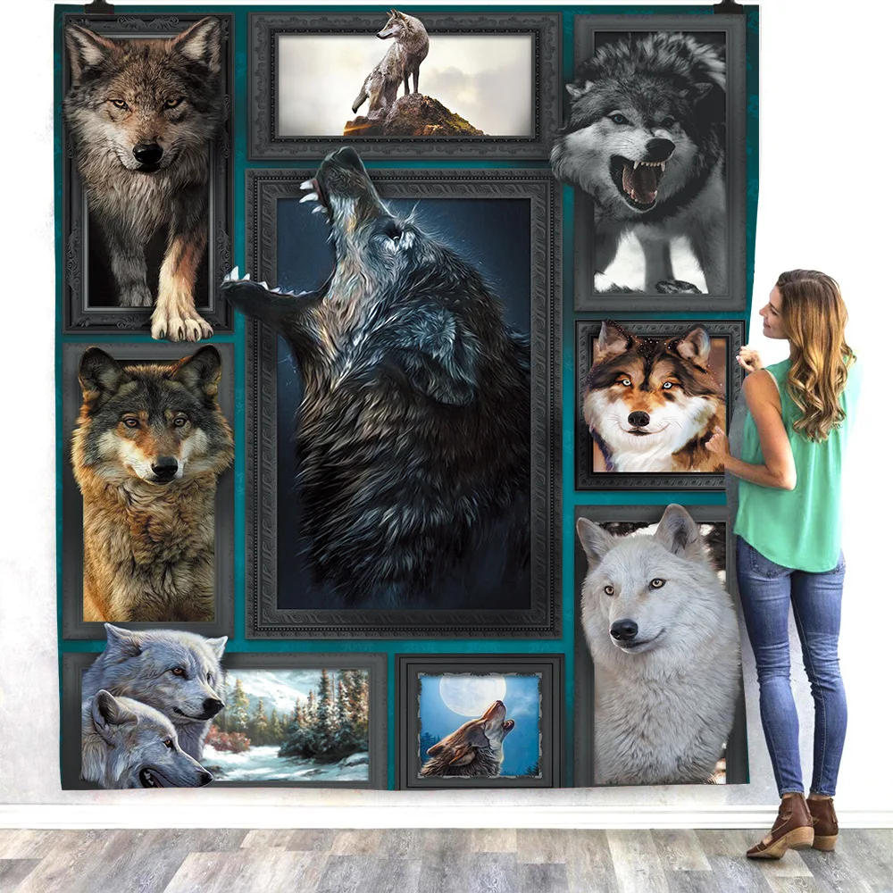 Wolf Fleece Blanket 3D full printed Wearable Blanket Adults/kids Fleece Blanket Sherpa Blanket Drop Shipping 03
Wolf Fleece Blanket 3D full printed Wearable Blanket Adults/kids Fleece Blanket Sherpa Blanket Drop Shipping 03