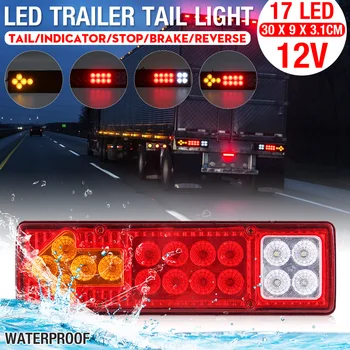 4PCS 12V/24V 17 LED Car Rear Trailer Truck Light Caravan Tail Turn Signal Reverse Brake Lamp Indicator Lighting Car Accessories
4PCS 12V/24V 17 LED Car Rear Trailer Truck Light Caravan Tail Turn Signal Reverse Brake Lamp Indicator Lighting Car Accessories