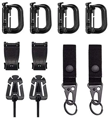 Molle Attach Belt Clip Webbing Backpack Strap Quickdraw Clasp Outdoor Carabiner Camp Water Bottle Hanger Tactical Holder Hook
Molle Attach Belt Clip Webbing Backpack Strap Quickdraw Clasp Outdoor Carabiner Camp Water Bottle Hanger Tactical Holder Hook