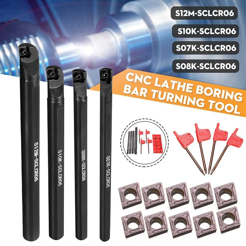 Lathe Boring Right Hand S12M-SCLCR06 Fit For CCMT0602 Metalworking Turning Tools