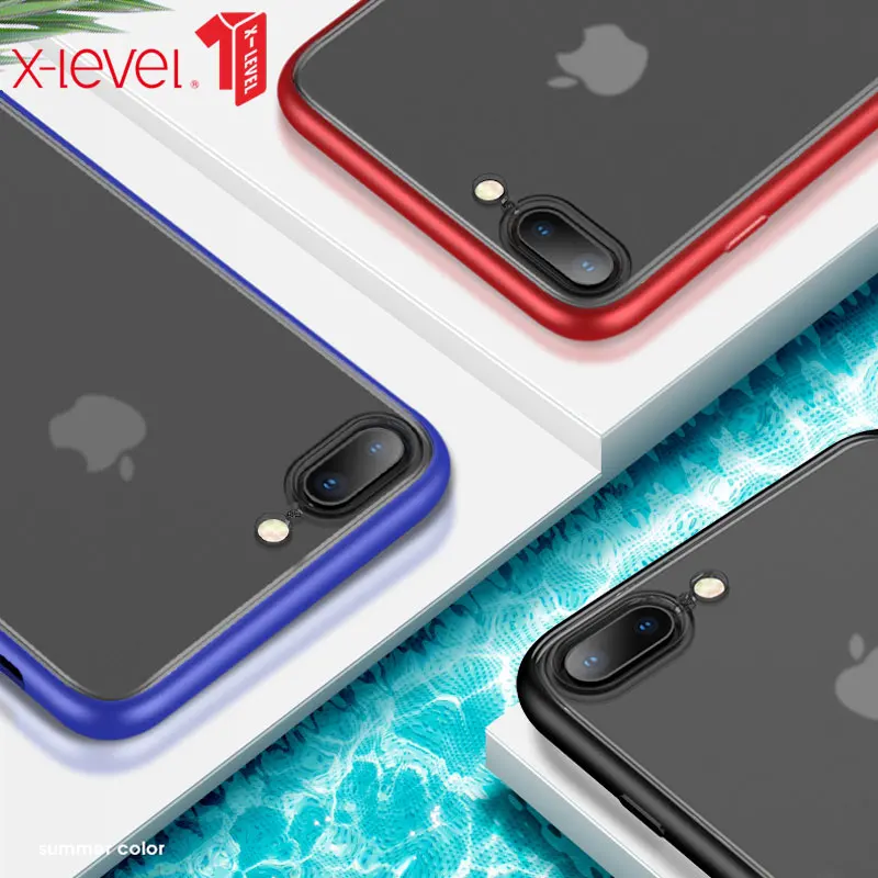 X-Level Transparent Case For iPhone 7 8 Plus Matte PC Soft Silicone Edge Shockproof Back Phone Cover For iPhone 8 Case
X-Level Transparent Case For iPhone 7 8 Plus Matte PC Soft Silicone Edge Shockproof Back Phone Cover For iPhone 8 Case