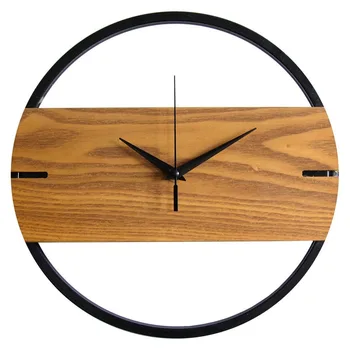 Metal Iron Solid Wood Hanging Clock Living Room Bedroom Modern Simple Origional round Clock Decorative Pocket Watch Nordic Light
Metal Iron Solid Wood Hanging Clock Living Room Bedroom Modern Simple Origional round Clock Decorative Pocket Watch Nordic Light