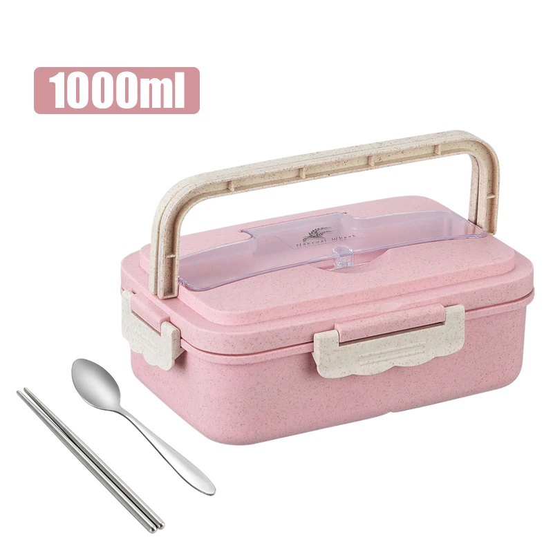 Lunch Box Wheat Straw With Chopsticks & Spoon Microwave Food Container Perfect Sealing Performance Easy To Clean
Lunch Box Wheat Straw With Chopsticks & Spoon Microwave Food Container Perfect Sealing Performance Easy To Clean