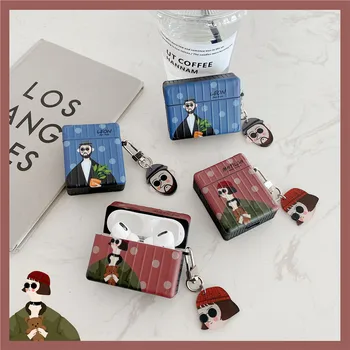 3D Cartoon Movie Leon keychain suitcase Headphone Earphone silicon case for Apple airpods 1 2 Pro 3 Wireless Headset cover gift
3D Cartoon Movie Leon keychain suitcase Headphone Earphone silicon case for Apple airpods 1 2 Pro 3 Wireless Headset cover gift