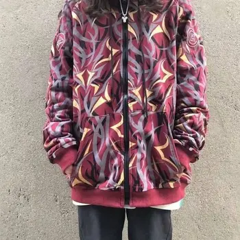 Japanese Thorns Print Zipper Sweatshirts Women Spring Female Loose Long Slevee Hoodies Harajuku Casual Streetwear Couple Coats
Japanese Thorns Print Zipper Sweatshirts Women Spring Female Loose Long Slevee Hoodies Harajuku Casual Streetwear Couple Coats