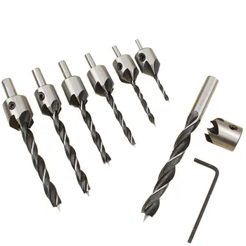 Countersink Drill Bits Set Woodworking Reamer Chamfer Tool 3-10mm Pre-Drill Counterbore Drill Bits Made for Screw 
Countersink Drill Bits Set Woodworking Reamer Chamfer Tool 3-10mm Pre-Drill Counterbore Drill Bits Made for Screw